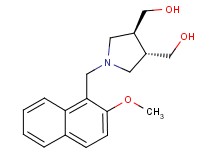 {(3S*,4S*)-1-[(2-methoxy-1-naphthyl)methyl]pyrrolidine-3,4-diyl}dimethanol