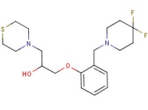1-{2-[(4,4-difluoropiperidin-1-yl)methyl]phenoxy}-3-thiomorpholin-4-ylpropan-2-ol