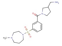 1-(1-{3-[(4-methyl-1,4-diazepan-1-yl)sulfonyl]benzoyl}pyrrolidin-3-yl)methanamine