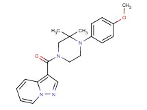 3-{[4-(4-methoxyphenyl)-3,3-dimethyl-1-piperazinyl]carbonyl}pyrazolo[1,5-a]pyridine