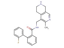2'-fluoro-N-[(3-methyl-5,6,7,8-tetrahydro-2,7-naphthyridin-4-yl)methyl]-2-biphenylcarboxamide