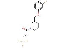 3-[(3-fluorophenoxy)methyl]-1-(4,4,4-trifluorobutanoyl)piperidine