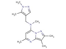 N-[(1,5-dimethyl-1H-pyrazol-4-yl)methyl]-N,2,3,5-tetramethylpyrazolo[1,5-a]pyrimidin-7-amine