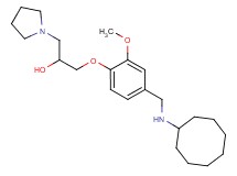1-{4-[(cyclooctylamino)methyl]-2-methoxyphenoxy}-3-(1-pyrrolidinyl)-2-propanol