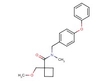 1-(methoxymethyl)-N-methyl-N-(4-phenoxybenzyl)cyclobutanecarboxamide