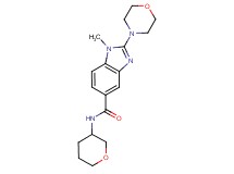 1-methyl-2-(4-morpholinyl)-N-(tetrahydro-2H-pyran-3-yl)-1H-benzimidazole-5-carboxamide