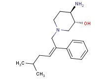 (3R*,4R*)-4-amino-1-[(2Z)-5-methyl-2-phenylhex-2-en-1-yl]piperidin-3-ol