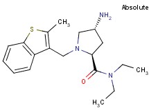 (2S,4R)-4-amino-N,N-diethyl-1-[(2-methyl-1-benzothien-3-yl)methyl]pyrrolidine-2-carboxamide