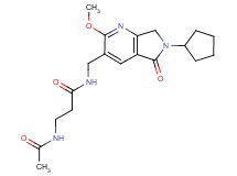 3-(acetylamino)-N-[(6-cyclopentyl-2-methoxy-5-oxo-6,7-dihydro-5H-pyrrolo[3,4-b]pyridin-3-yl)methyl]propanamide
