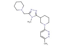3-methyl-6-{3-[4-methyl-5-(piperidin-1-ylmethyl)-4H-1,2,4-triazol-3-yl]piperidin-1-yl}pyridazine