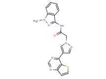 N-(1-methyl-1H-indazol-3-yl)-2-(4-thieno[3,2-d]pyrimidin-4-yl-1H-pyrazol-1-yl)acetamide