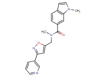 N,1-dimethyl-N-{[3-(3-pyridinyl)-5-isoxazolyl]methyl}-1H-indole-6-carboxamide