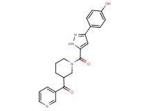 (1-{[3-(4-hydroxyphenyl)-1H-pyrazol-5-yl]carbonyl}-3-piperidinyl)(3-pyridinyl)methanone