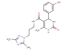 N-[3-(3,5-dimethyl-1H-1,2,4-triazol-1-yl)propyl]-4-(3-hydroxyphenyl)-6-methyl-2-oxo-1,2,3,4-tetrahydropyrimidine-5-carboxamide