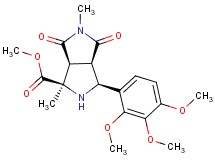 methyl (1R*,3S*,3aR*,6aS*)-1,5-dimethyl-4,6-dioxo-3-(2,3,4-trimethoxyphenyl)octahydropyrrolo[3,4-c]pyrrole-1-carboxylate