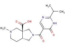 (3aS*,7aR*)-2-[(2-isopropyl-6-oxo-1,6-dihydro-5-pyrimidinyl)carbonyl]-5-methyloctahydro-3aH-pyrrolo[3,4-c]pyridine-3a-carboxylic acid
