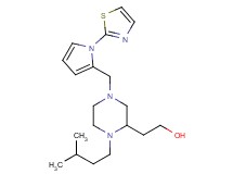 2-(1-(3-methylbutyl)-4-{[1-(1,3-thiazol-2-yl)-1H-pyrrol-2-yl]methyl}-2-piperazinyl)ethanol