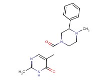 2-methyl-5-[2-(4-methyl-3-phenylpiperazin-1-yl)-2-oxoethyl]pyrimidin-4(3H)-one