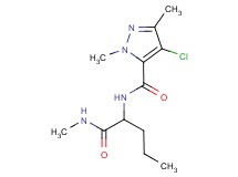 N~2~-[(4-chloro-1,3-dimethyl-1H-pyrazol-5-yl)carbonyl]-N~1~-methylnorvalinamide
