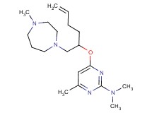 N,N,4-trimethyl-6-({1-[(4-methyl-1,4-diazepan-1-yl)methyl]pent-4-en-1-yl}oxy)pyrimidin-2-amine