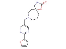 8-{[2-(2-furyl)-5-pyrimidinyl]methyl}-1-oxa-3,8-diazaspiro[4.6]undecan-2-one