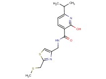 2-hydroxy-6-isopropyl-N-({2-[(methylthio)methyl]-1,3-thiazol-4-yl}methyl)nicotinamide