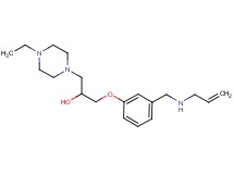 1-{3-[(allylamino)methyl]phenoxy}-3-(4-ethyl-1-piperazinyl)-2-propanol