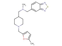 (2,1,3-benzothiadiazol-5-ylmethyl)methyl({1-[(5-methyl-2-furyl)methyl]-4-piperidinyl}methyl)amine