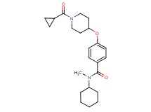 N-cyclohexyl-4-{[1-(cyclopropylcarbonyl)-4-piperidinyl]oxy}-N-methylbenzamide