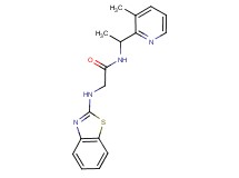 N~2~-1,3-benzothiazol-2-yl-N~1~-[1-(3-methylpyridin-2-yl)ethyl]glycinamide