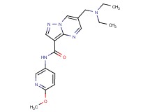 6-[(diethylamino)methyl]-N-(6-methoxypyridin-3-yl)pyrazolo[1,5-a]pyrimidine-3-carboxamide