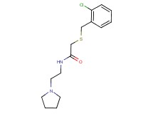 2-[(2-chlorobenzyl)thio]-N-(2-pyrrolidin-1-ylethyl)acetamide