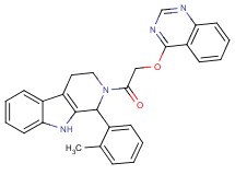 1-(2-methylphenyl)-2-[(4-quinazolinyloxy)acetyl]-2,3,4,9-tetrahydro-1H-beta-carboline