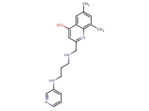 6,8-dimethyl-2-({[3-(pyridin-3-ylamino)propyl]amino}methyl)quinolin-4-ol