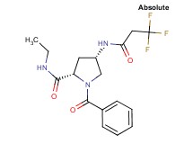 (4S)-1-benzoyl-N-ethyl-4-[(3,3,3-trifluoropropanoyl)amino]-L-prolinamide