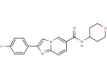 2-(4-fluorophenyl)-N-(tetrahydro-2H-pyran-4-yl)imidazo[1,2-a]pyridine-6-carboxamide