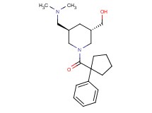 {(3S*,5R*)-5-[(dimethylamino)methyl]-1-[(1-phenylcyclopentyl)carbonyl]-3-piperidinyl}methanol