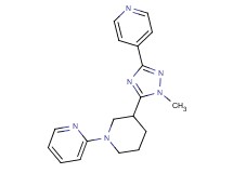 2-[3-(1-methyl-3-pyridin-4-yl-1H-1,2,4-triazol-5-yl)piperidin-1-yl]pyridine