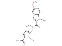 6-[(5-methoxy-1-methyl-1H-indol-2-yl)carbonyl]-1-methyl-4,5,6,7-tetrahydro-1H-pyrrolo[2,3-c]pyridine-2-carboxamide