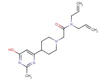 N,N-diallyl-2-[4-(6-hydroxy-2-methylpyrimidin-4-yl)piperidin-1-yl]acetamide