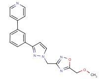 4-[3-(1-{[5-(methoxymethyl)-1,2,4-oxadiazol-3-yl]methyl}-1H-pyrazol-3-yl)phenyl]pyridine