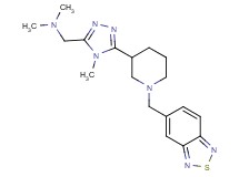 ({5-[1-(2,1,3-benzothiadiazol-5-ylmethyl)piperidin-3-yl]-4-methyl-4H-1,2,4-triazol-3-yl}methyl)dimethylamine