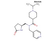 1-isopropyl-N-{[(2S)-5-oxo-2-pyrrolidinyl]methyl}-N-(4-pyridinylmethyl)-4-piperidinecarboxamide