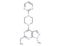 6-ethyl-1-methyl-4-[4-(2-pyrimidinyl)-1-piperazinyl]-1H-pyrazolo[3,4-d]pyrimidine
