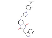 (3S,9aR)-3-(1H-indol-3-ylmethyl)-8-{[1-(4-methylphenyl)-1H-pyrazol-4-yl]methyl}tetrahydro-2H-pyrazino[1,2-a]pyrazine-1,4(3H,6H)-dione