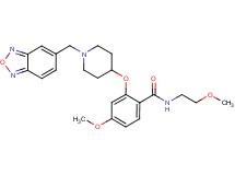 2-{[1-(2,1,3-benzoxadiazol-5-ylmethyl)-4-piperidinyl]oxy}-4-methoxy-N-(2-methoxyethyl)benzamide