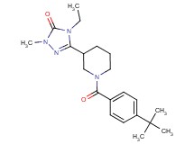 5-[1-(4-tert-butylbenzoyl)piperidin-3-yl]-4-ethyl-2-methyl-2,4-dihydro-3H-1,2,4-triazol-3-one