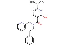 2-hydroxy-6-isopropyl-N-(2-phenylethyl)-N-(2-pyridinylmethyl)nicotinamide