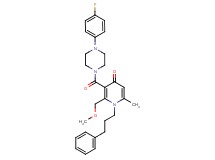3-{[4-(4-fluorophenyl)-1-piperazinyl]carbonyl}-2-(methoxymethyl)-6-methyl-1-(3-phenylpropyl)-4(1H)-pyridinone