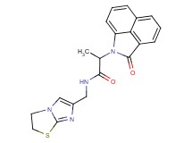 N-(2,3-dihydroimidazo[2,1-b][1,3]thiazol-6-ylmethyl)-2-(2-oxobenzo[cd]indol-1(2H)-yl)propanamide